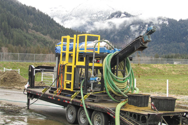 A centrifuge was tested on seven dairy farms in British Columbia to assess how much phosphorus can be extracted from dairy manure.