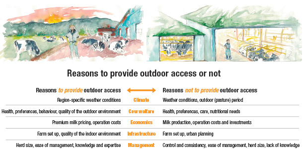 Reasons to provide outdoor access or not