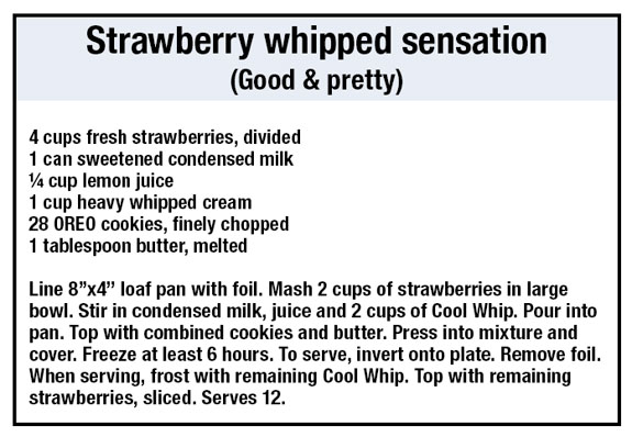 Strawberry whipped sensation receipe